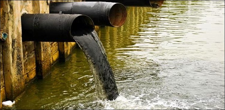 DHA heading on dirty sewage water leaving the ocean