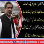 Expected to nerve wrinkle competition in between Former prime minister Pakistan Shahid Khaqan Abbasi and nominated candidates of Pakistan Tehreek-e-Insaf Saddaqat abbasi
