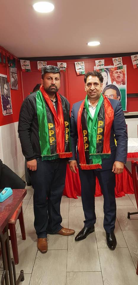 qari farooq ahmed, and, sajid gorsi,, orgnazied, an, aftar, dinner, in, favor, of, PPP, new, president, chaudhry muhammad razzaq dhal, 