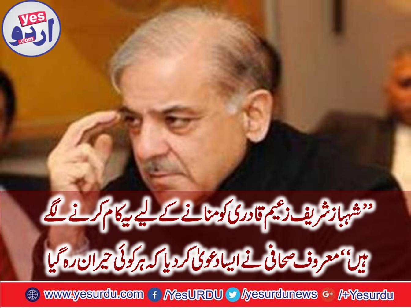 Shahbaz Sharif goinig to Zaeem Qadri for patch up