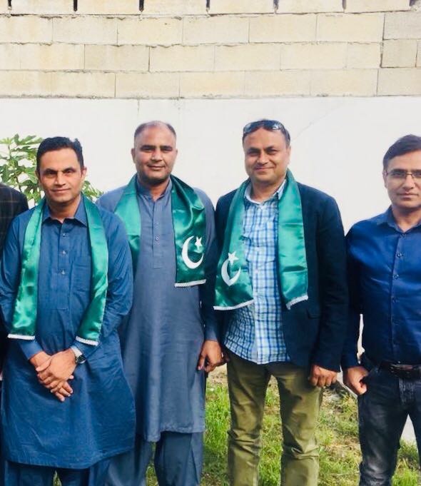 SETH ASLAM, ARRANGED, BAR BQ , PARTY, IN, FAVOR, OF, COUSIN, ASGHAR KHAN, ON, ELECTING, PRESIDENT, PMLN, YOUTH WING, FRANCE, 