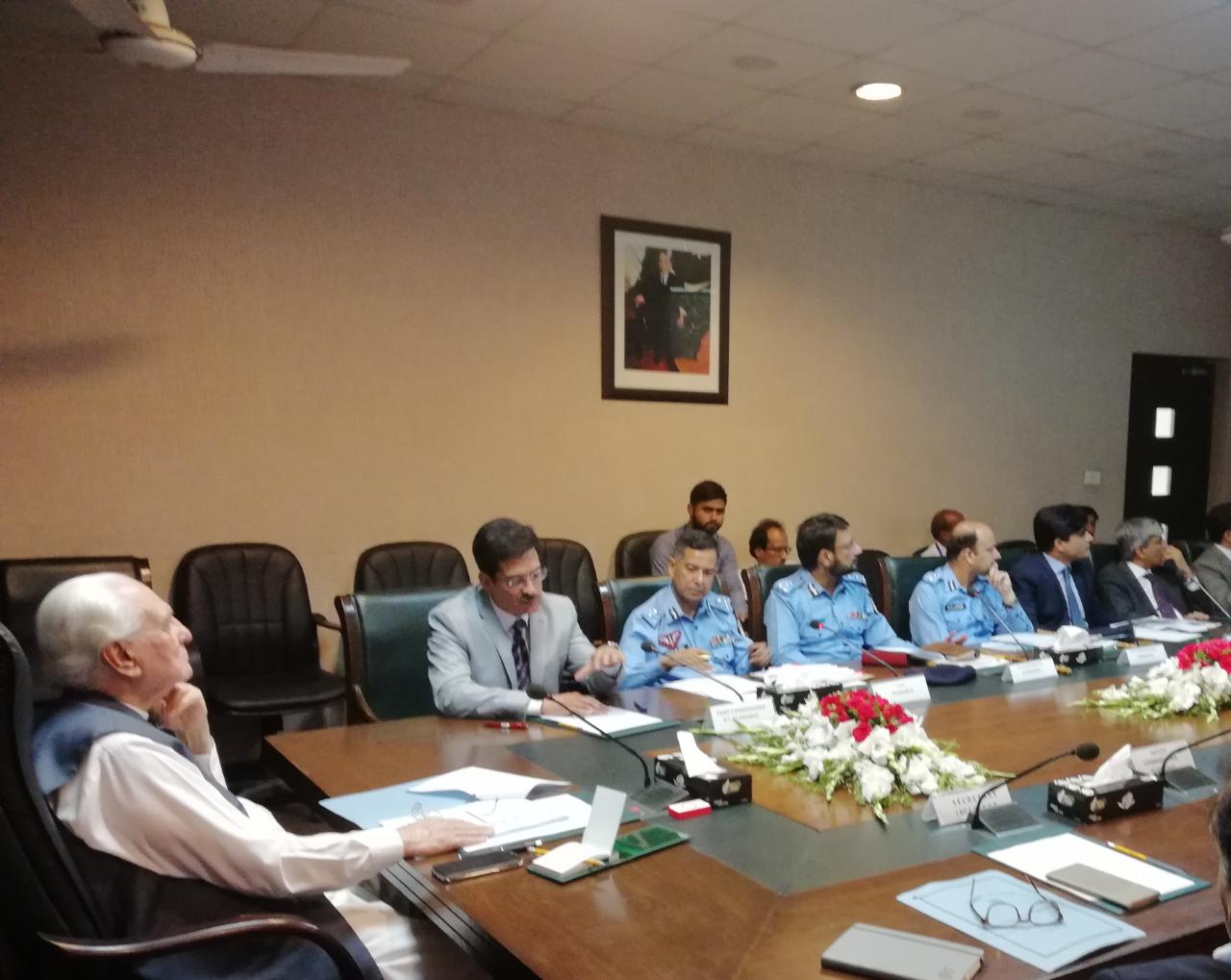 Caretaker Interior Minister Mohammad Azam Khan reached the Chief Commissioner's Office