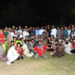 The NP staff team beat media player after the thrilling competition in the first NPC Flood Light Indoor Cricket Tournament final match was held from National Press Club Islamabad