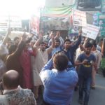 The workers of the PML-N came out on the roadss in Rawalpindi against distribution of tickets