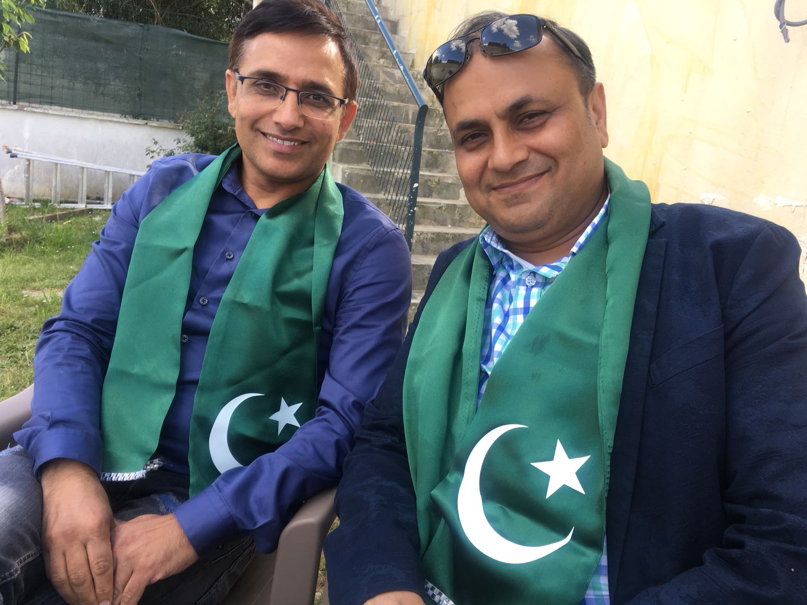 SETH ASLAM, ARRANGED, BAR BQ , PARTY, IN, FAVOR, OF, COUSIN, ASGHAR KHAN, ON, ELECTING, PRESIDENT, PMLN, YOUTH WING, FRANCE, 