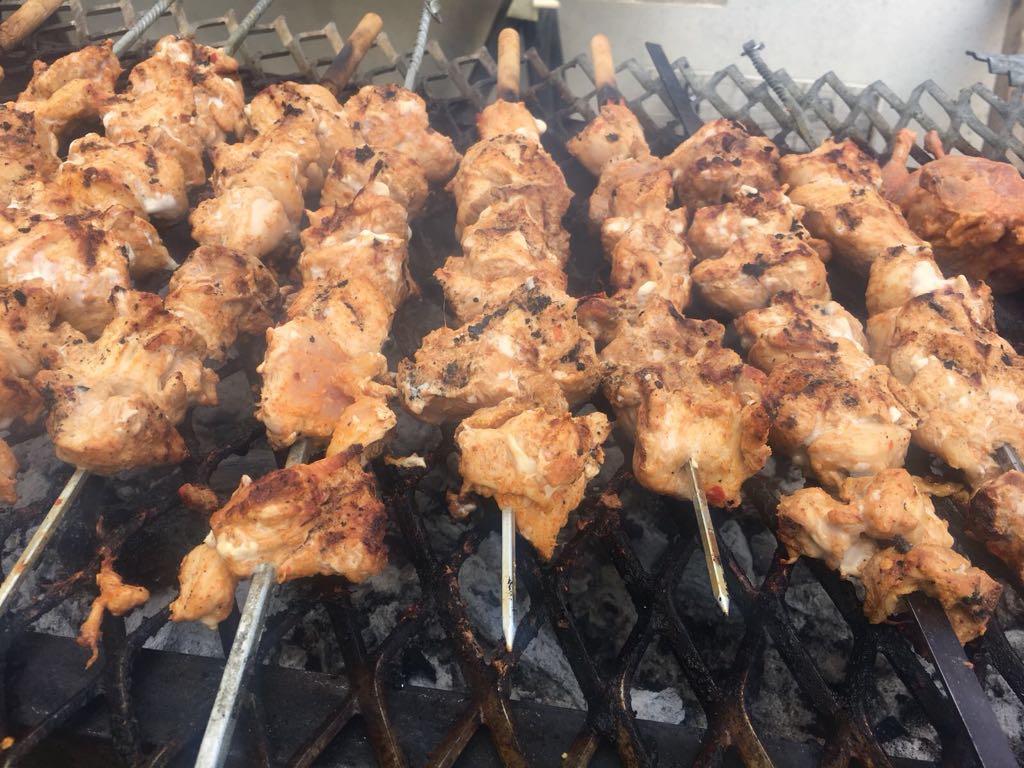 SETH ASLAM, ARRANGED, BAR BQ , PARTY, IN, FAVOR, OF, COUSIN, ASGHAR KHAN, ON, ELECTING, PRESIDENT, PMLN, YOUTH WING, FRANCE, 