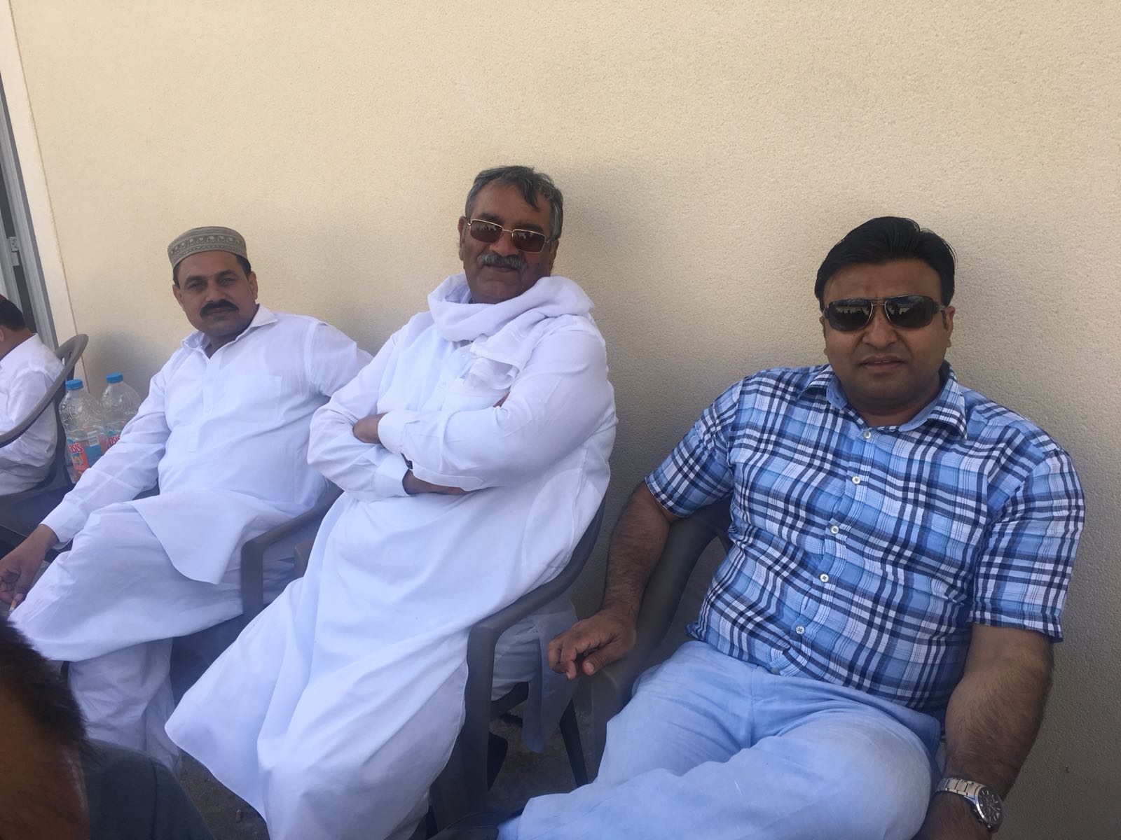 SETH ASLAM, ARRANGED, BAR BQ , PARTY, IN, FAVOR, OF, COUSIN, ASGHAR KHAN, ON, ELECTING, PRESIDENT, PMLN, YOUTH WING, FRANCE, 