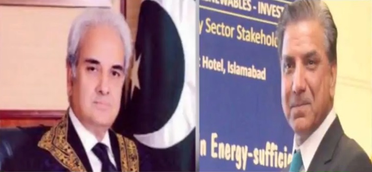Caretaker PM Justice R Nasir ul mulk meets with chairman WAPDA