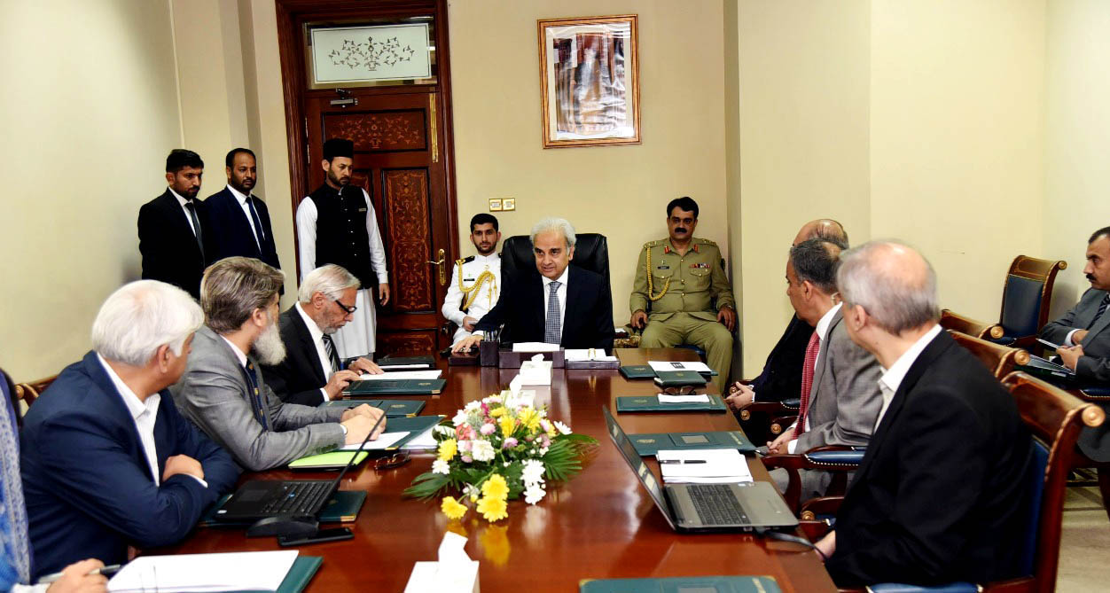 Federal cabinet meeting presided over by caretaker Prime Minister Nasir ul Mulk
