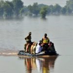 5 people were caught in flood water due to high flow of water in river Lung