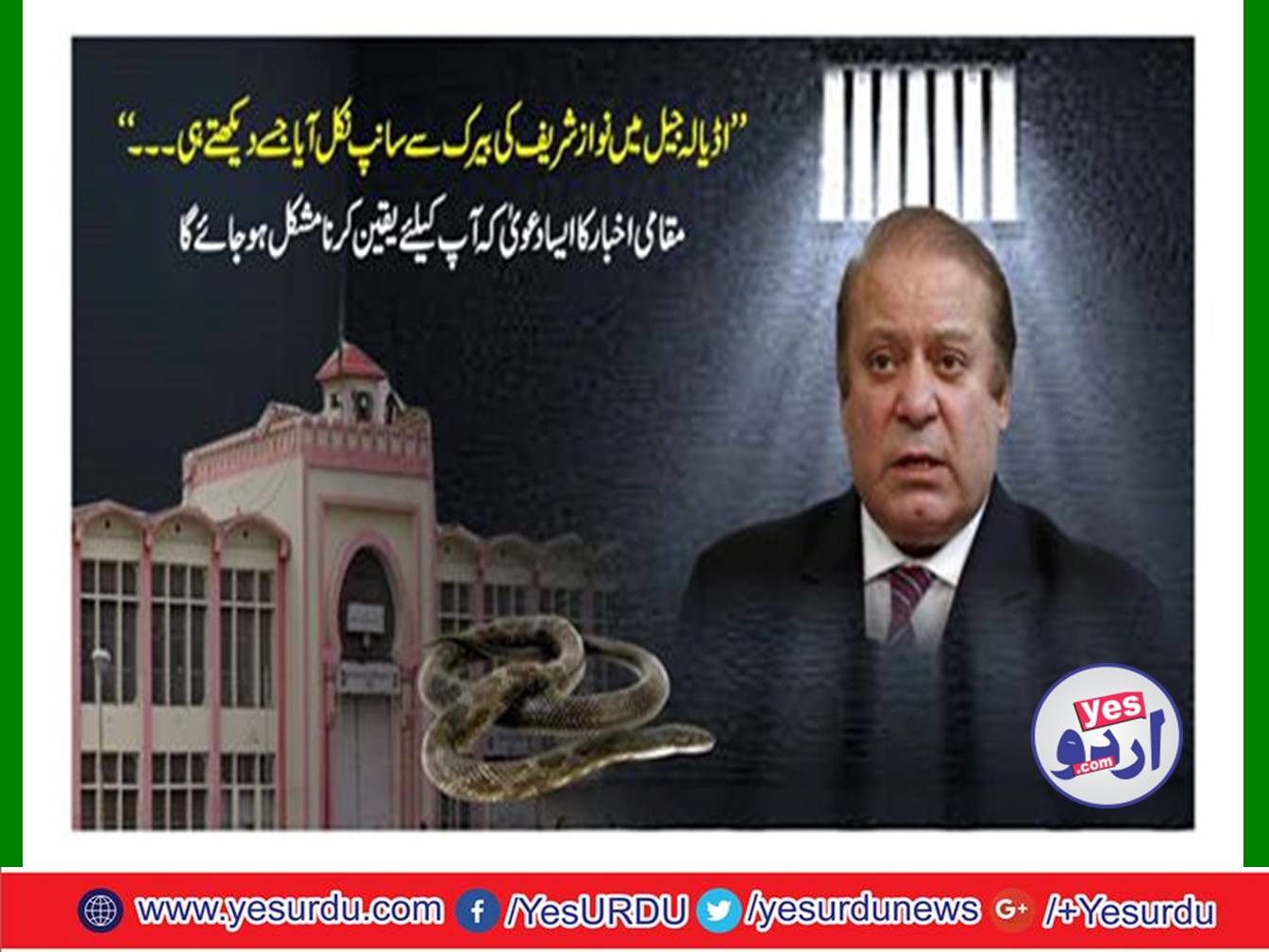 The snake came out of Nawaz Sharif's barrack, running on noise
