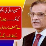 Well check the Hussein Louai because ... Chief Justice Saqib Nisar issued an order order against Asif Ali Zardari's right path