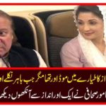 Nawaz Sharif and Mary Nawaz had a mood in the plane but when he came out and looked at the army everywhere ... the famous journalist described the eyes in another way.