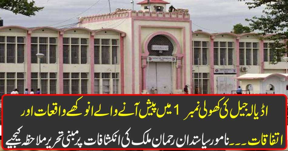 Unique events and agreements presented in Adela Jail's Open No. 1 ..... Written by a prominent politician Rehman Malik's revelations.