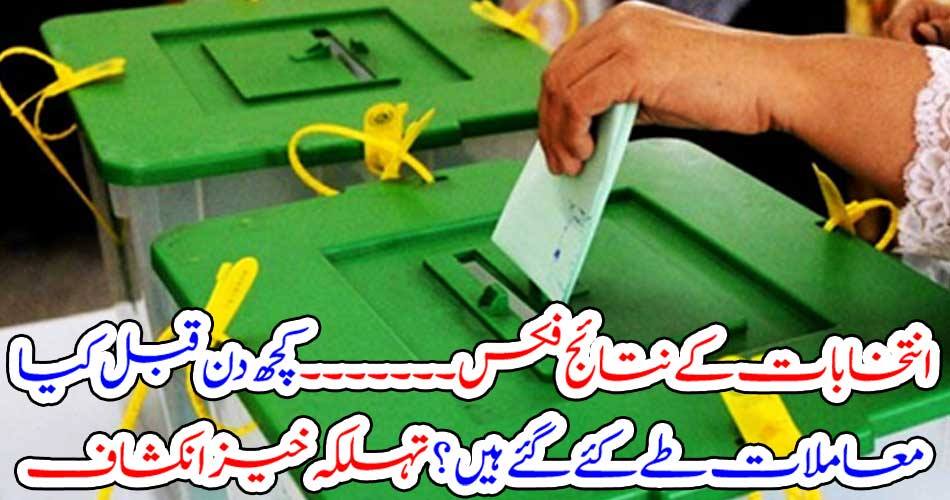 Election Results Fixed ... What matters have been made a few days ago? Successful development