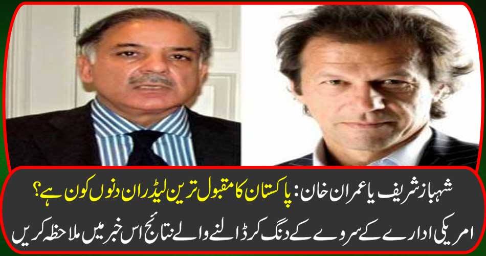 Shahbaz Sharif or Imran Khan: Who is Pakistan's most popular leader these days? See the resulting results of the American Institute of Surveying in this news