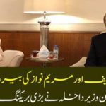 Foreign Minister visits Nawaz Sharif and Mary Nawaz ...? The Interior Minister said the big breaking news