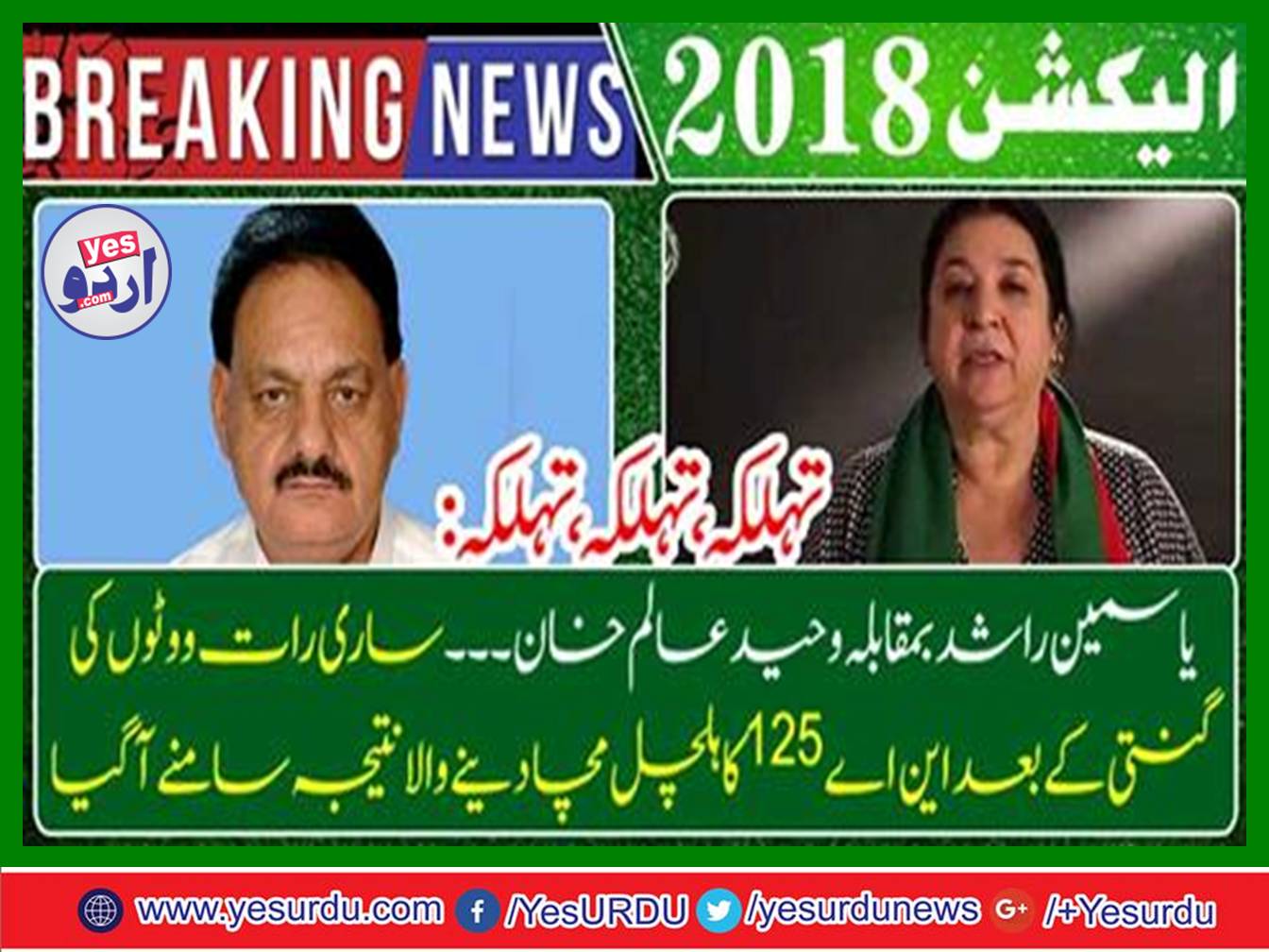 Yasmin Rashid vs Wahid Alam Khan