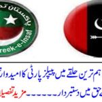 Big political news: PPP's candidate in the most important constituency is entitled to the candidate of Tehrik-e-Insaf's candidate .... More details in this news