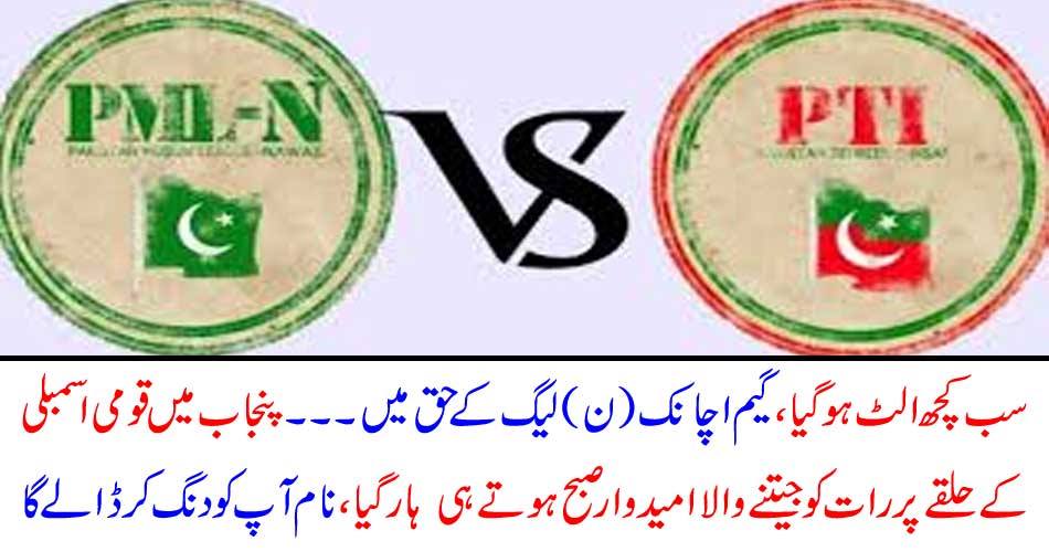 Everything went wrong, the game suddenly came to the n (League) ... The candidate who wins the night in the National Assembly constituency in Punjab lost in the morning, the name will bury you.