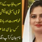 From which political party belongs to the political constituency of Punjab, this beautiful and versatile woman fighting the election of the National Assembly? Knowing the name you will be stunned