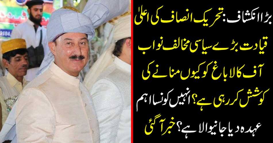 Breaking News: Why is the high leadership of Tehreek-e-Insaf's attempt to celebrate the big political anti-Nawab of Kalabagh? What important assignment should they be given to them? Newsletter