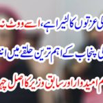 This person is lazy of women's happiness, do not vote for him. Entry in the leading circle of oppressed women in Punjab. Showed the main face of the main candidate and former minister to the public