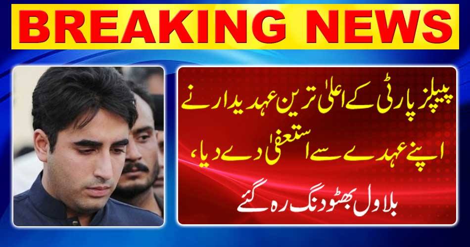Breaking News: PPP's highest ranking resigns from Bilawal Bhutto Zardari