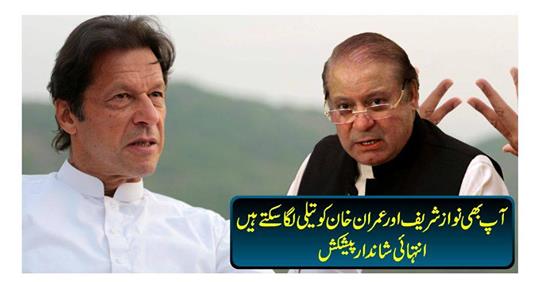 Now you too can offer Nawaz Sharif and Imran Khan a lot of great offers