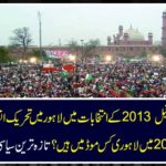 Five years ago, what was the position of PTI in Lahore in the 2013 elections and today there are remote mode in 2018? See the latest political comment