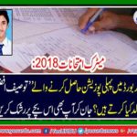 What do the father of "Tauseef Afzal", who got the first position in the Lahore Board?