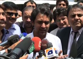 PPP candidate Ali Musa Gilani discusses the media from NA-157