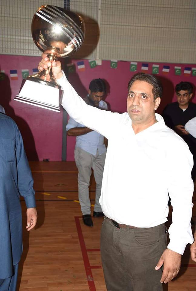 volly ball, tournament, won, by, president, ppp, france, chaudhry muhammad razzaq dhal, team