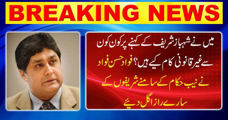 What illegal acts have I done for Shahbaz Sharif? Fadad Hassan Fawad swallowed all secrets in front of NAB officials