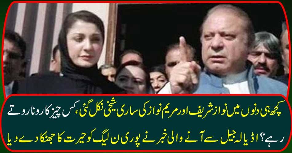In a few days Nawaz Sharif and Maryam broke out all the bribe, what was the cry of crying? The news coming from Adela Jail gave a surprise shock to the entire NL