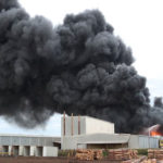 The chemical warehouse was burnt