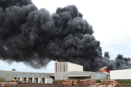 The chemical warehouse was burnt