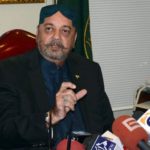 Speaker Sindh Assembly Agha Siraj Durrani talking to media