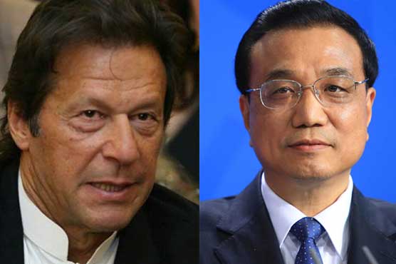 Imran Khan calls on Chinese counterparts,