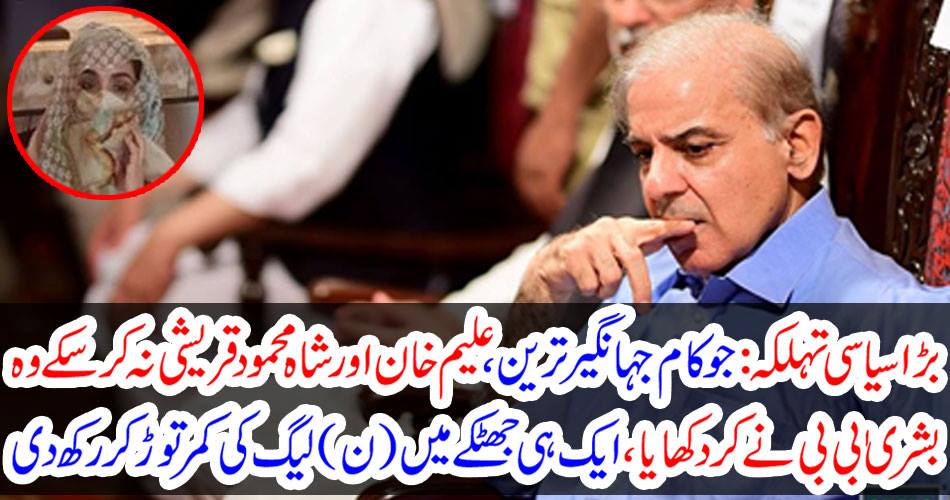 The big political ideology: The work which Jahangir Tare, Alam Khan and Shah Mehmood Qureshi could not do, did BSB break, broke the collapse of the League (N) in the same shock.