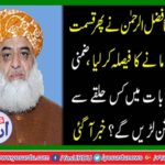 Maulana Fazlur Rehman decided again fate of trial