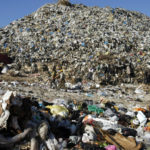 Unique protest of citizens take chairs on garbage mountain on Gujranwala gondlanwala road
