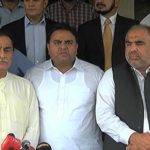 ISLAMABAD (Dunya News) – Pakistan Tehreek-e-Insaf (PTI) on Sunday has assured Pakistan Muslim League-Nawaz (PML-N) to address their reservations on recently held election 2018. PTI delegation comprising Asad Qaisar, Pervaiz Khattak, Umar Ayub and Fawad Chaudhry met PML-N leader and former National Assembly Speaker Ayaz Sadiq. Talking to media, Fawad Chaudhry said that the system cannot be run smoothly because of clashes with government and opposition. No one has objection over accountability as it is a part of the Constitution, he added. He also invited PML-N leaders on the oath taking ceremony of Imran Khan while nominated NA speaker Asad Qaisar said that we want to strengthen working relation. Meanwhile, Ayaz Sadiq said that PTI wants opposition to work with consultation for the development of the country. Afterwards, PTI leader Fawad Chaudhry also telephoned Pakistan Peoples Party (PPP) leader Khurshid Shah and decided to meet in the evening. Earlier, Election Commission of Pakistan (ECP) had allotted seats reserved for women and minorities, raising the total number of PTI seats in the national assembly to 158. It is followed by Pakistan Muslim League-Nawaz (PML-N) with 82 seats as the party will get two minority seats and 16 women seats and Pakistan Peoples Party is on third number with 53 seats as the party will get two seats reserved for minorities and nine reserved for women. 26