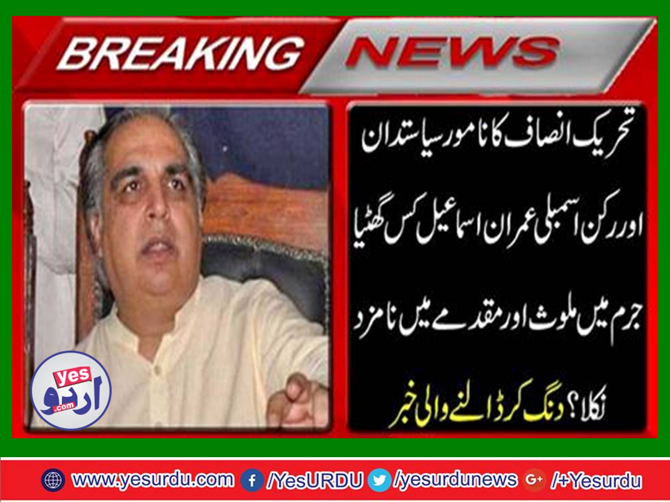 Imran Ismail got the nominated accused in the case of millions of rupees a bugus cheques