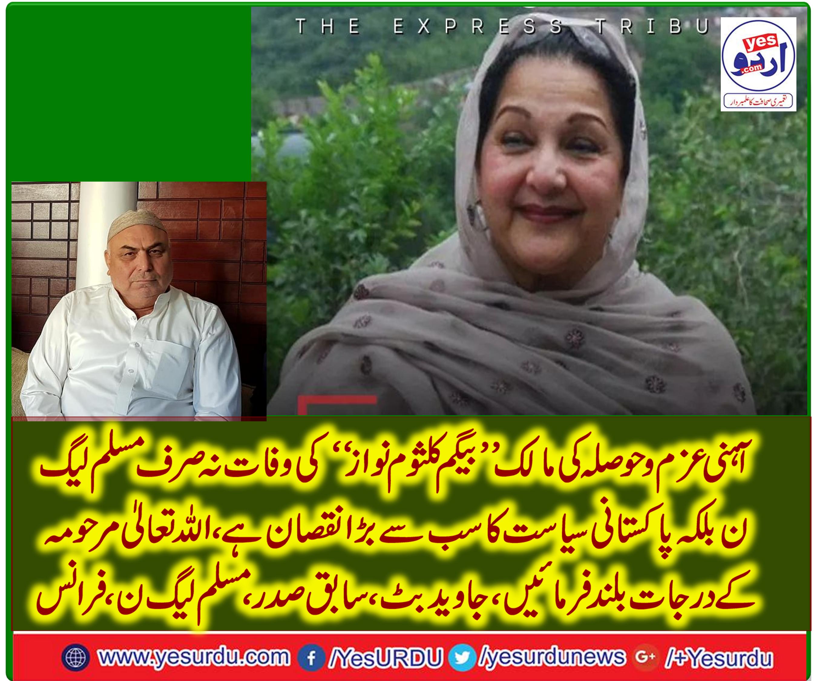 JAVED BUTT, EX-PRESIDENT, PMLN, FRANCE