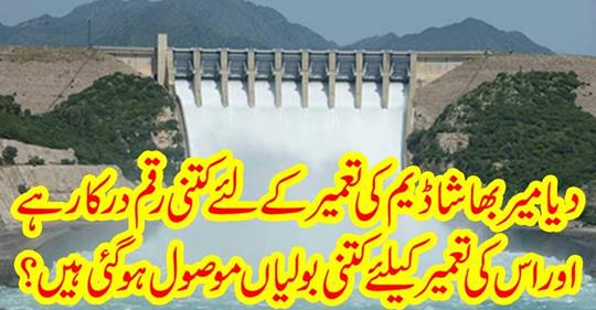 How much money is required for the construction of Diamer Bhasha Dam?