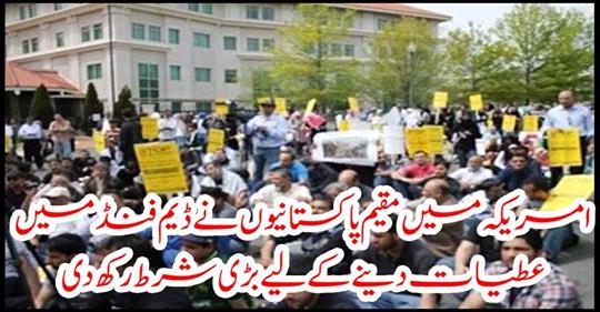 US-based Pakistanis in the Dam Fund