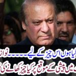 I have been waiting for this thing ... for this thing, what did Nawaz Sharif do for food at present?