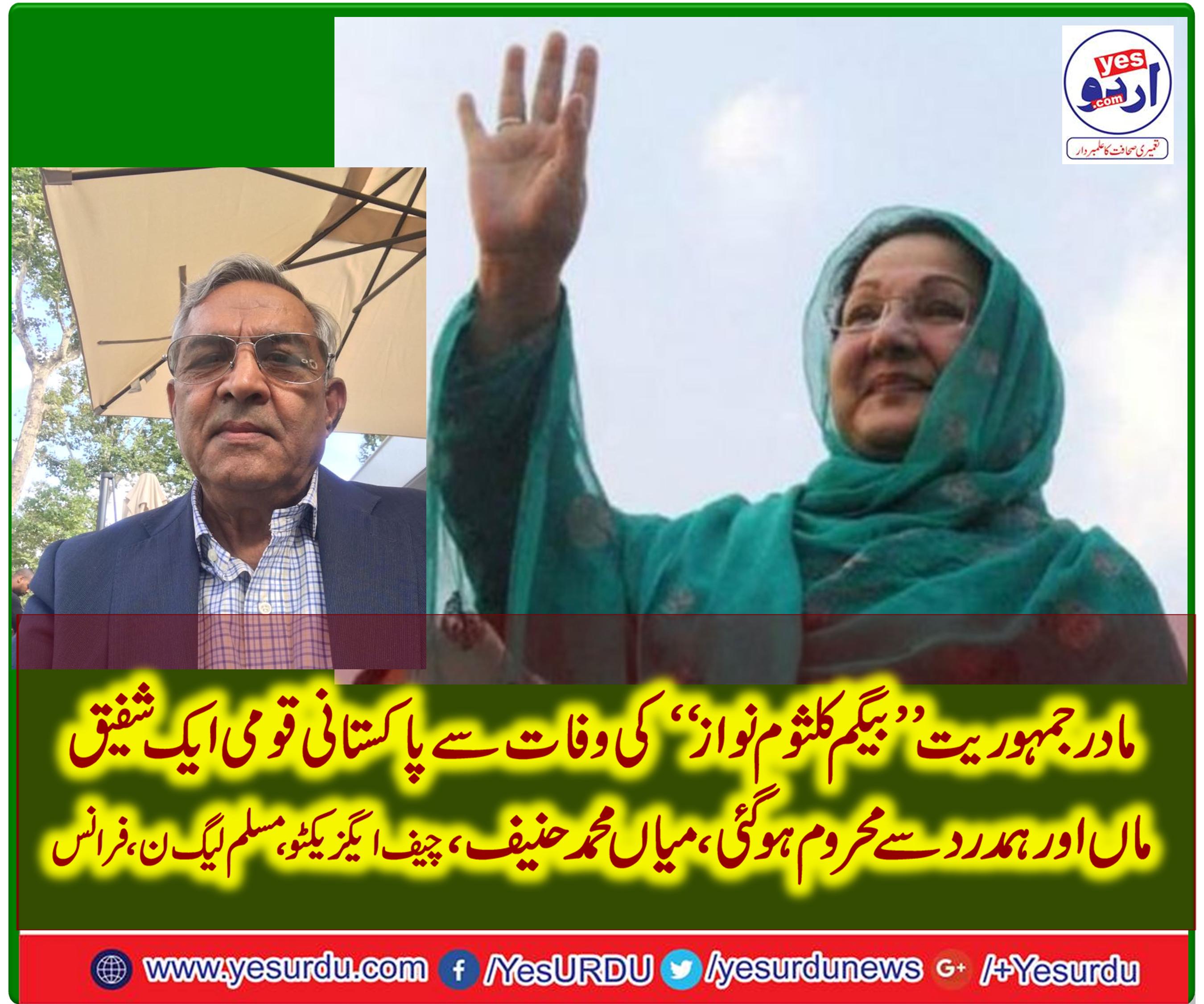 MIAN MUHAMMD HANIF, CHIEF EXECUTIVE, PMLN, FRANCE