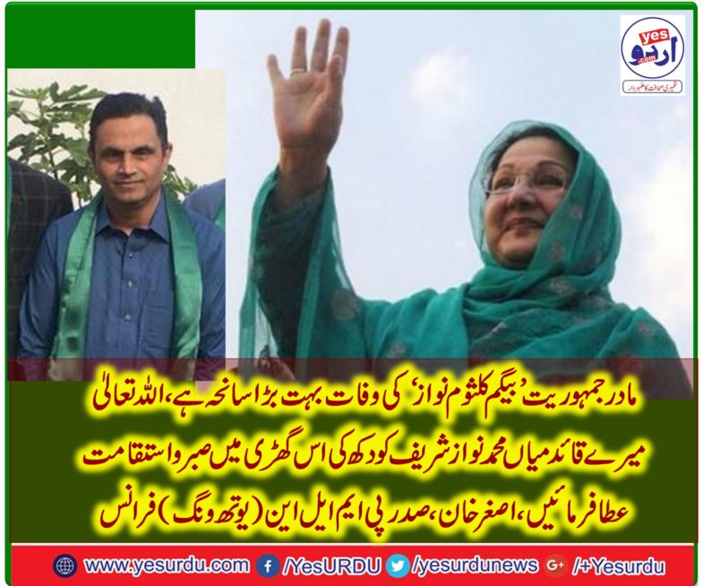 ASGHAR KHAN, PRESIDENT, PMLN (YOUTH WING) FRANCE